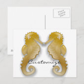Golden Seahorse Thunder_Cove Briefkaart (Voorkant / Achterkant)