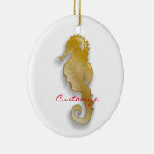 Golden Seahorse Thunder_Cove Keramisch Ornament (Rechts)