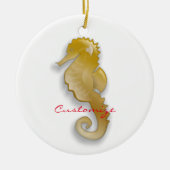 Golden Seahorse Thunder_Cove Keramisch Ornament (Voorkant)