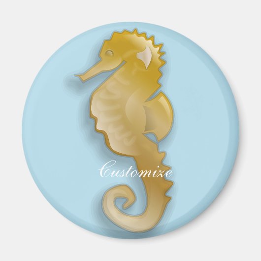 Golden Seahorse Thunder_Cove Magneet (Voorkant)