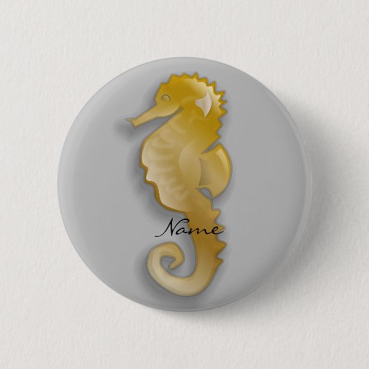 Golden Seahorse Thunder_Cove Ronde Button 5,7 Cm (Voorkant)