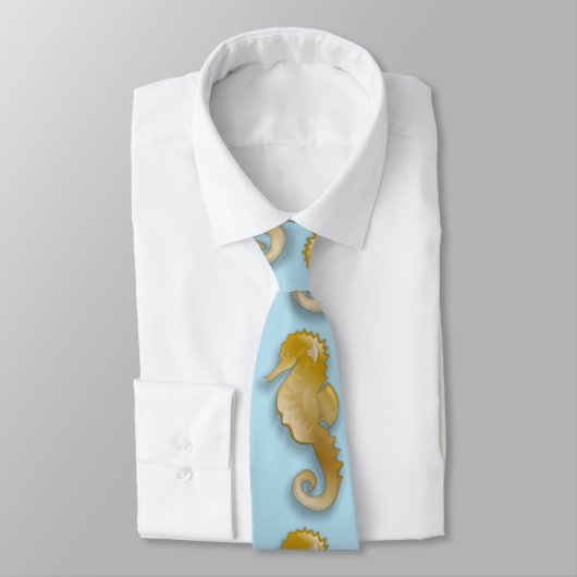 Golden Seahorse Thunder_Cove Stropdas (Gebonden)