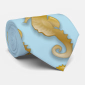 Golden Seahorse Thunder_Cove Stropdas (Opgerold)