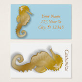 Golden Seahorse Thunder_Cove Visitekaartje (Voorkant /achterkant)