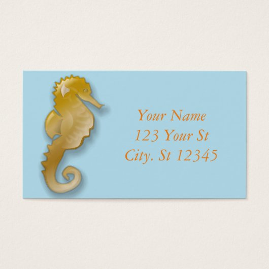 Golden Seahorse Thunder_Cove Visitekaartje (Voorkant)