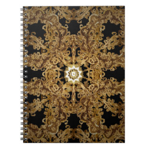 Golden Seamless hand drawn, Background Vintage. Sn Notitieboek