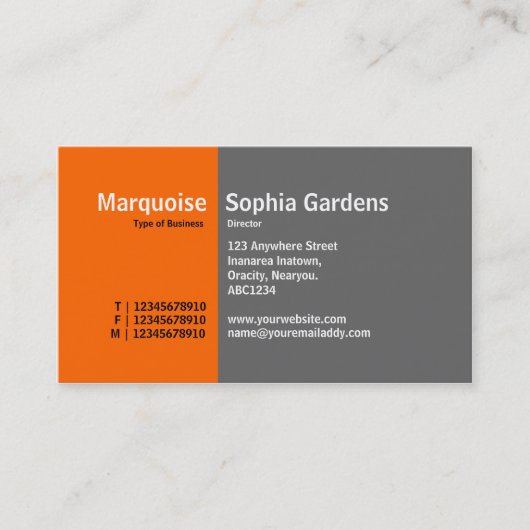 Golden Section 02 Visitekaartje (Voorkant)