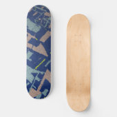 Golden Section Blue Persoonlijk Skateboard (Voorkant)
