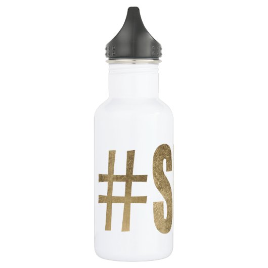 Golden Selfie Waterfles (Links)