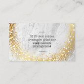 Golden Sequin | Goudmarmer Visitekaartje (Achterkant)