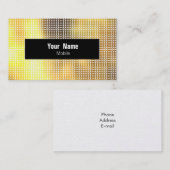 Golden Sequin Visitekaartje (Voorkant / Achterkant)