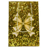 Golden Sequins met Bow Medium Cadeauzakje (Achterkant)