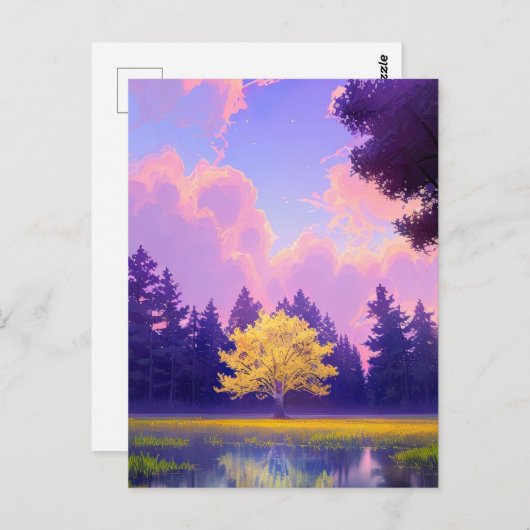 Golden Serenade Briefkaart (Voorkant / Achterkant)