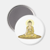 Golden Serenity Buddha magneet (Voorkant / Achterkant)
