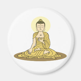 Golden Serenity Buddha magneet