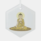 Golden Serenity Buddha Ornament (Voorkant)