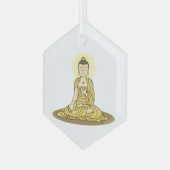 Golden Serenity Buddha Ornament (Voorkant links)