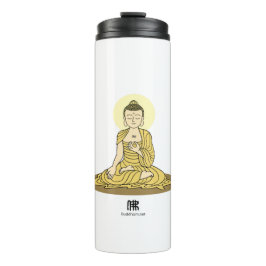 Golden Serenity Buddha Tumbler Thermosbeker