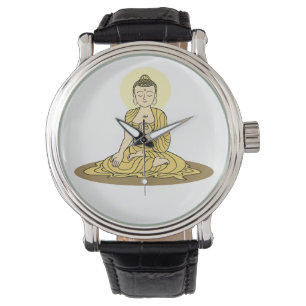 Golden Serenity Buddha Watch Horloge