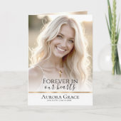 Golden Serenity Custom Funeral Program Kaart (Voorkant)