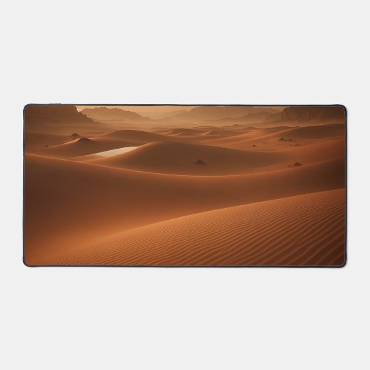 Golden Serenity – Desert Landscape at Sunset Bureaumat (Voorkant)