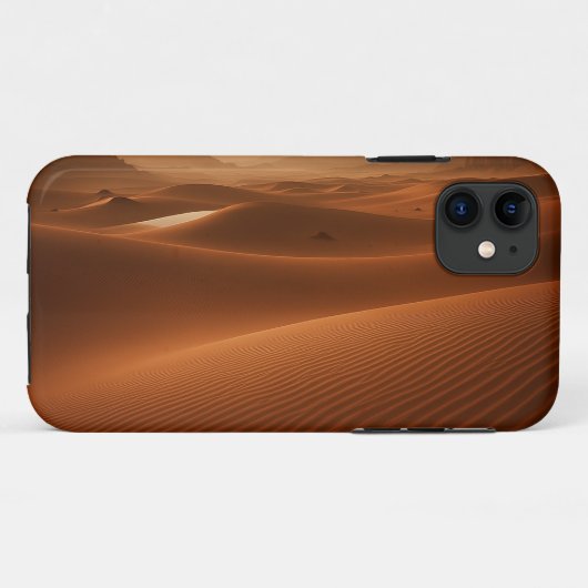 Golden Serenity – Desert Landscape at Sunset Case-Mate iPhone Case (Achterkant (horizontaal))