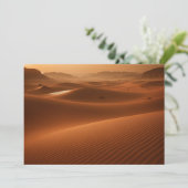 Golden Serenity – Desert Landscape at Sunset Kaart (Staand voorkant)