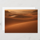 Golden Serenity – Desert Landscape at Sunset Kaart (Voorkant / Achterkant)