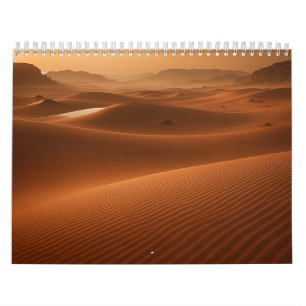 Golden Serenity – Desert Landscape at Sunset Kalender