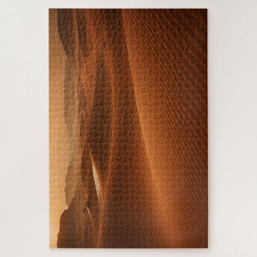 Golden Serenity – Desert Landscape at Sunset Legpuzzel (Verticaal)