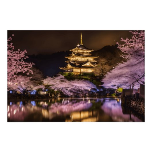 Golden Serenity of Kinkaku-ji Perfect Poster (Voorkant)