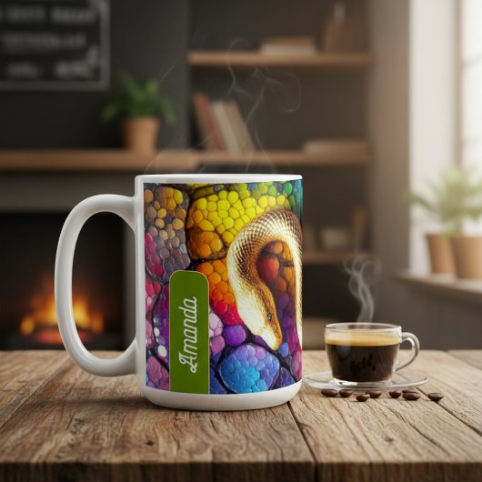 Golden Serpent Mosaic Koffiemok