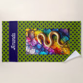 Golden Serpent Mosaic Strandlaken (Voorkant)