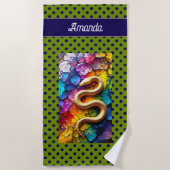 Golden Serpent Mosaic Strandlaken (Voorkant)