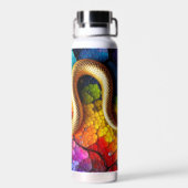 Golden Serpent Mosaic Waterfles (Achterkant)