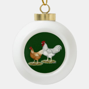 Golden Sex-link Chickens Keramische Bal Ornament