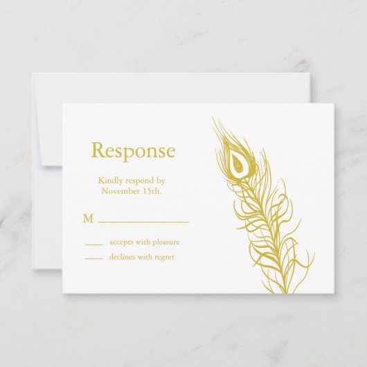 Golden Shake your Tail Feathers RSVP (Voorkant)