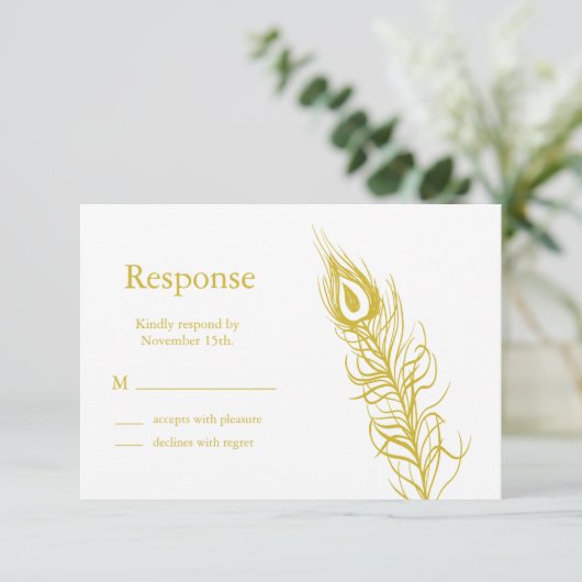 Golden Shake your Tail Feathers RSVP (Staand voorkant)