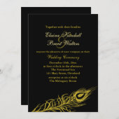 Golden Shake your Tail Feathers Weddenschap Kaart (Voorkant / Achterkant)