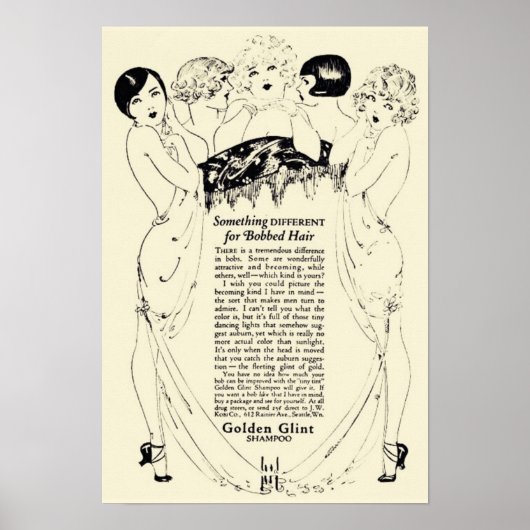 Golden Shampoo Ad Poster (Voorkant)