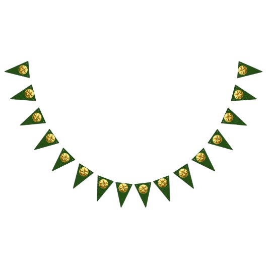 Golden Shamrock St. Patrick's Day Banner (Alle)