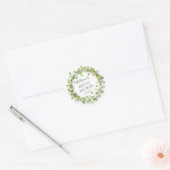 Golden Shamrock Vrijgezellenfeest Envelope Seal Ronde Sticker (Envelop)
