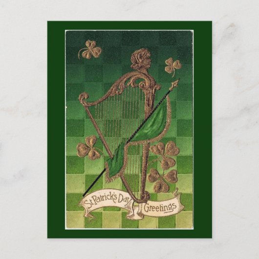  Golden Shamrocks - Briefkaart (Voorkant)