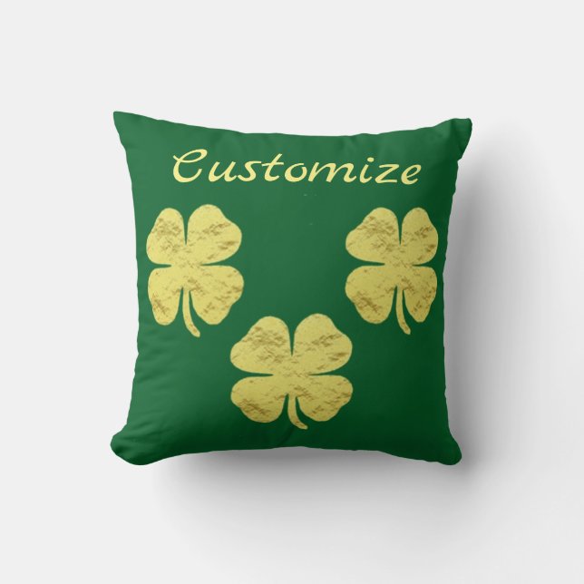 Golden Shamrocks Thunder_Cove Kussen (Voorkant)