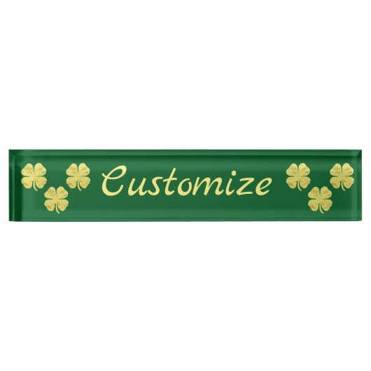 Golden Shamrocks Thunder_Cove Naambordje (Voorkant)