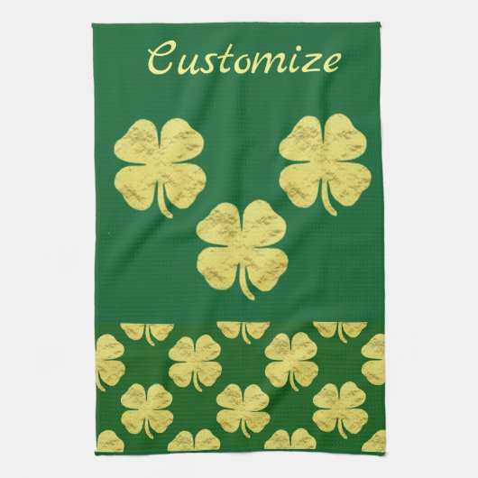 Golden Shamrocks Thunder_Cove Theedoek (Verticaal)