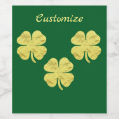 Golden Shamrocks Thunder_Cove Wijn Etiket (Enkel label)