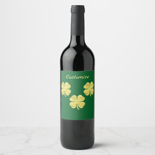 Golden Shamrocks Thunder_Cove Wijn Etiket (Voorkant)