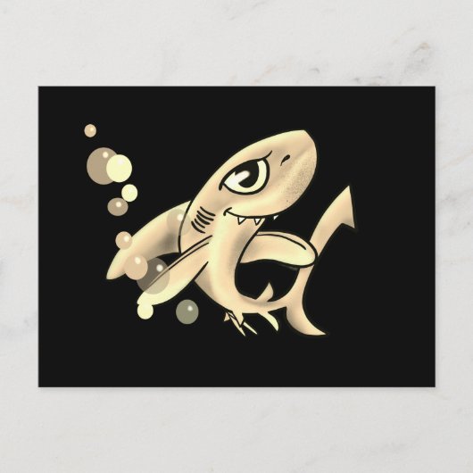 Golden Shark glimlachen Briefkaart (Voorkant)