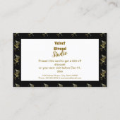 Golden Shears Luxury Stylist Business Kortingskaartje (Achterkant)